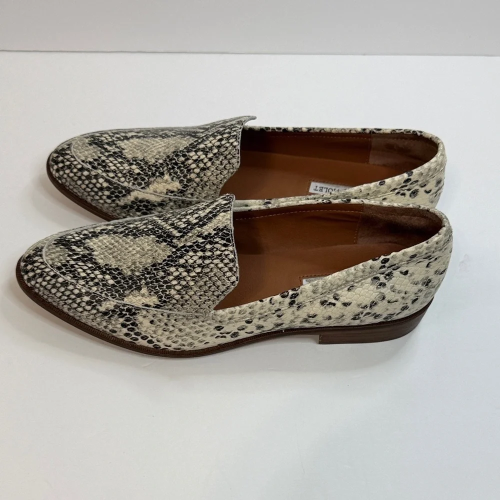 Chelsea & Violet Snakeskin Pattern Loafers